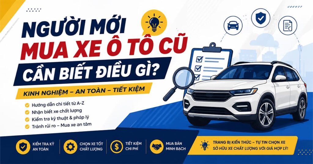 Người Mới Mua Xe Ô Tô Cũ Cần Biết Điều Gì? Người Mới Mua Xe Ô Tô Cũ Cần Biết Điều Gì?